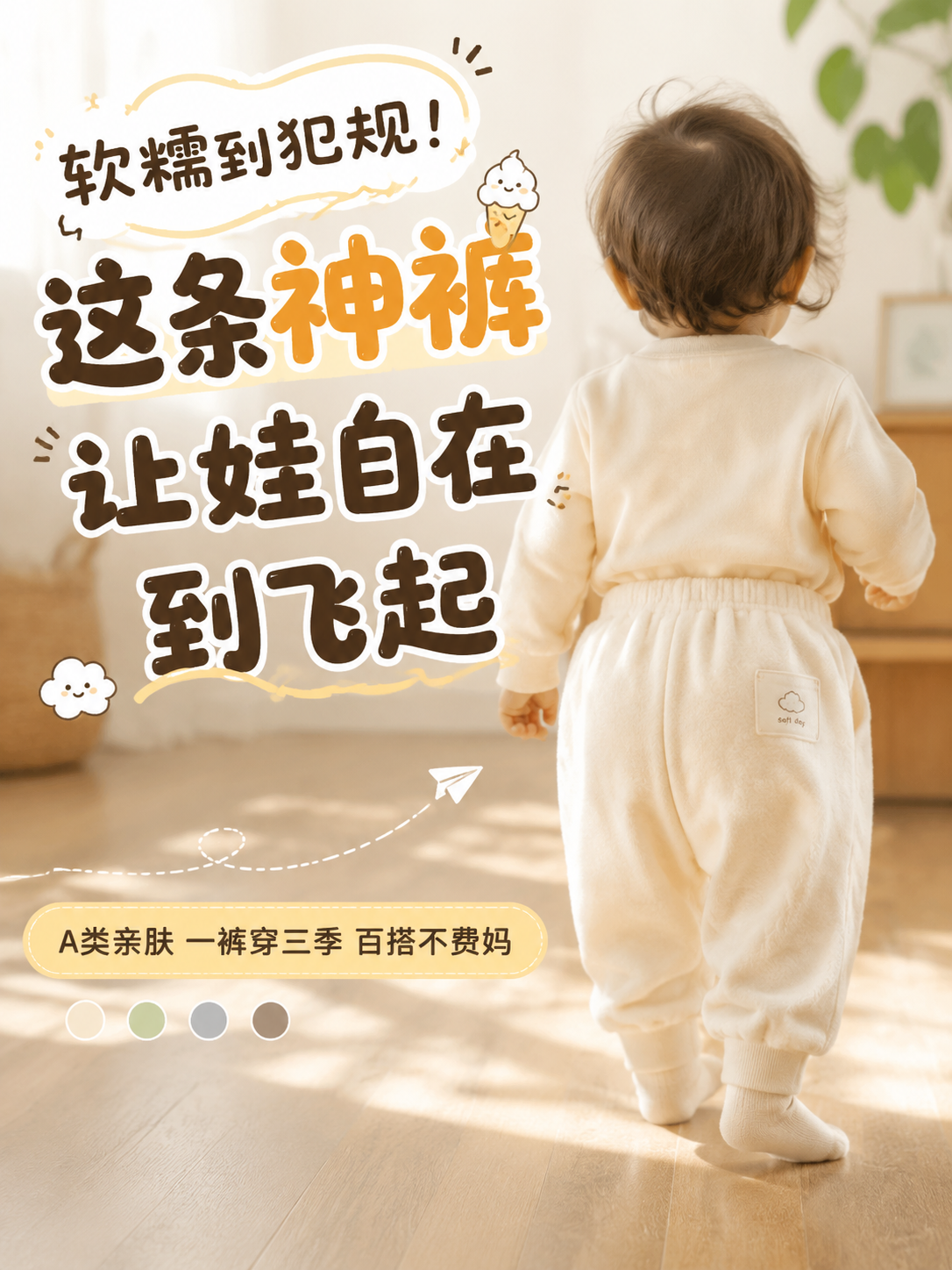 这条宝宝神裤，让娃自在到飞起